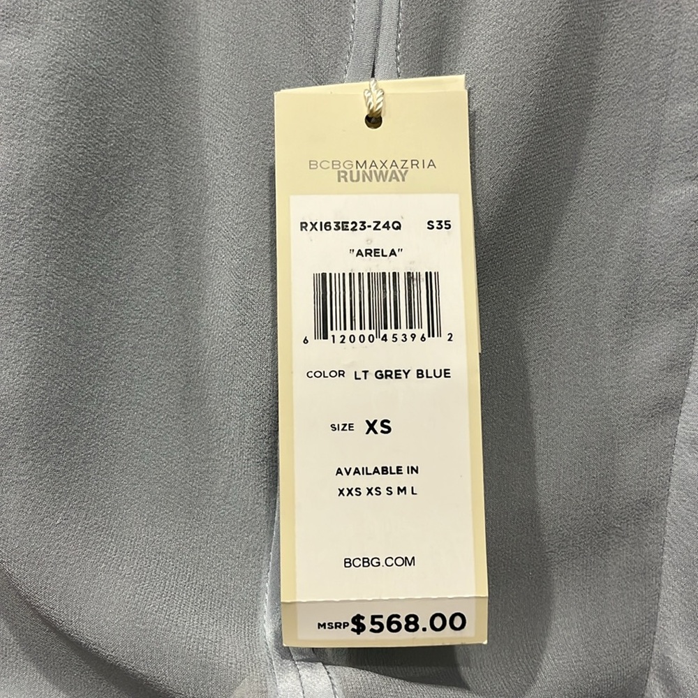NEW BCBGMaxAzria Paid $568 plus tax Light Blue Midi Dress* new with tags* - Picture 11 of 15